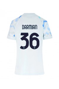 Inter Milan Matteo Darmian #36 Voetbaltruitje Uit tenue Dames 2025-26 Korte Mouw